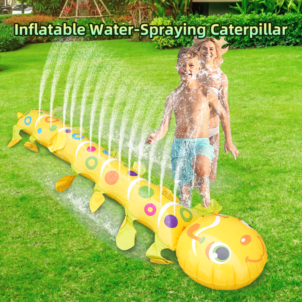 Sprinkler Splash Pad - بساط رشاش مياه كاتربيلر للأطفال الصغار،