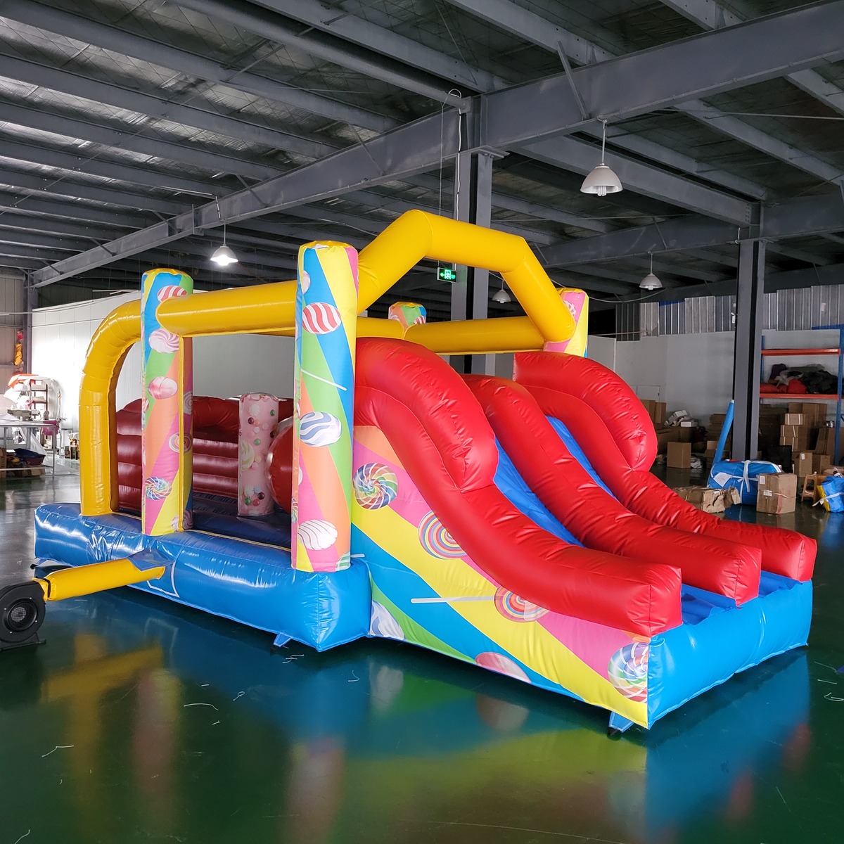 Kids Outdoor Trampoline - مركز ألعاب خارجي تجاري من قماش