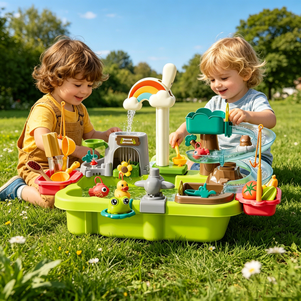 Kids Outdoor Water Play Table - مجموعة ألعاب مائية للأطفال 38/43/45 قطعة