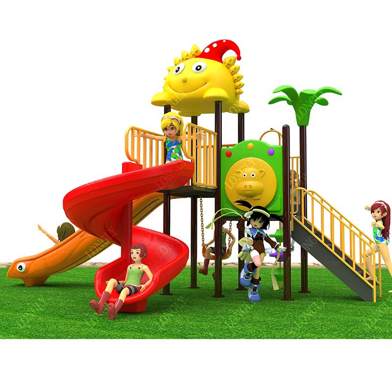 Kids Outdoor Park - زحليقة بلاستيكية تجارية 450×270×280 سم للأطفال
