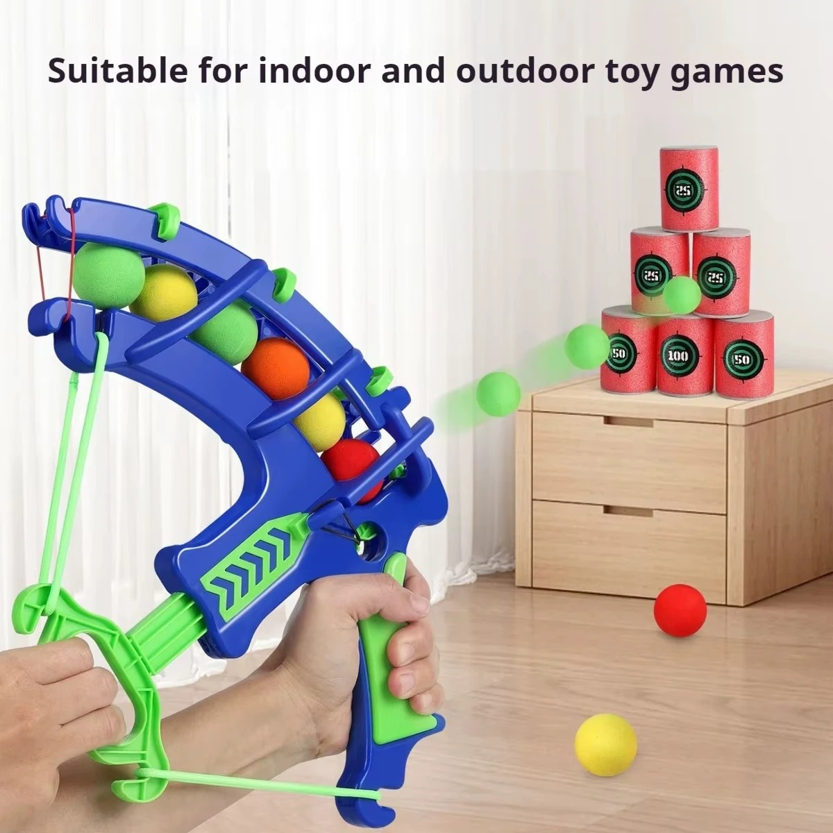 Kids Outdoor Dome - مسدس فقاعات رياضي للأطفال مع أهداف