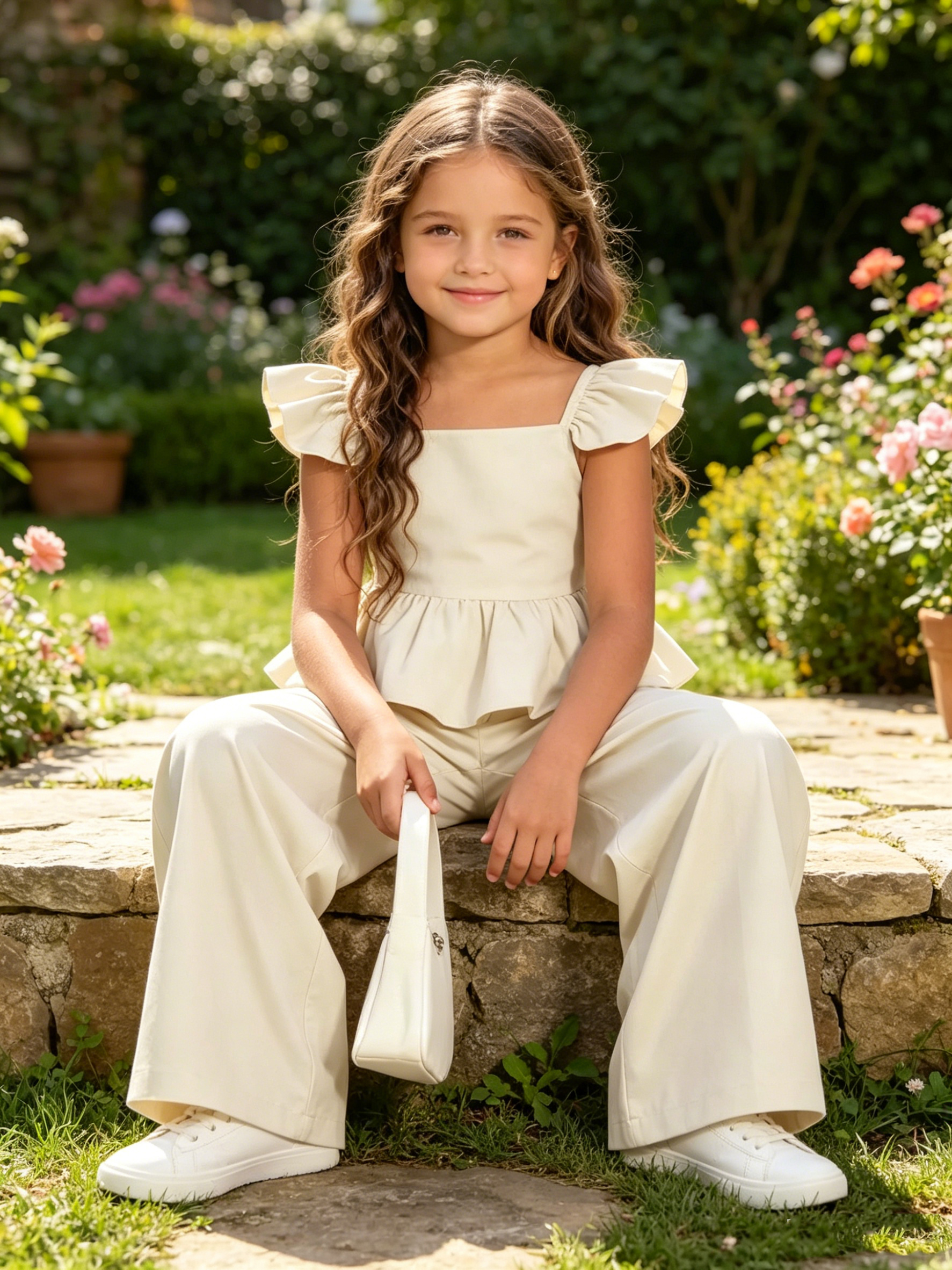 Kids Outdoor Jumpsuit - بدلة قطعة واحدة كاجوال للفتيات مع