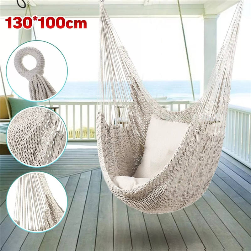 Kids Outdoor Hammock - الشمال نمط الأبيض أرجوحة أرجوحة المنزل
