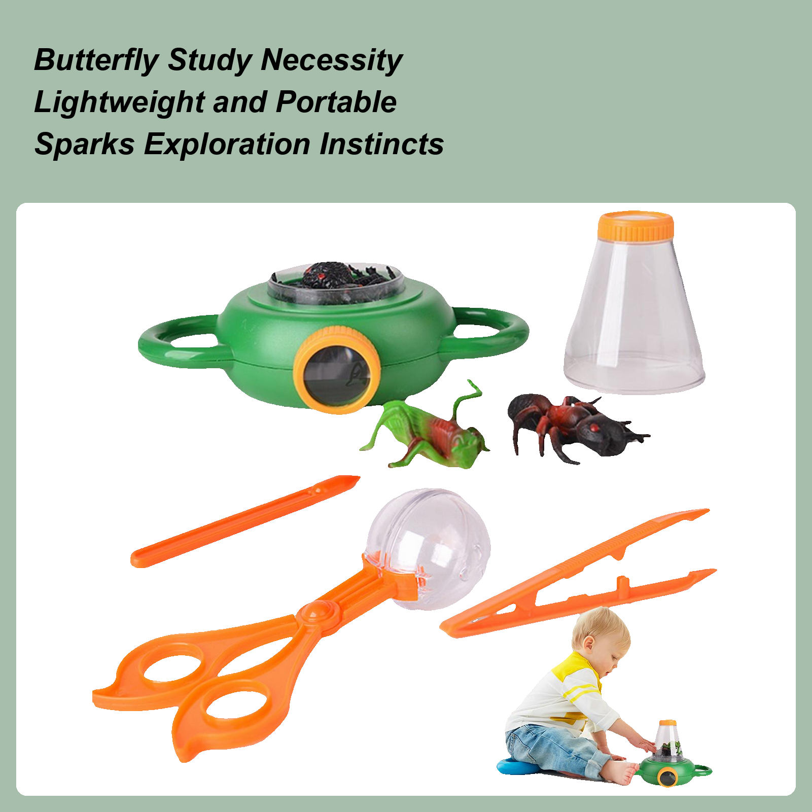 Kids Outdoor Explorer Kit - أدوات صيد الفراشة للأطفال مجموعة اصطياد