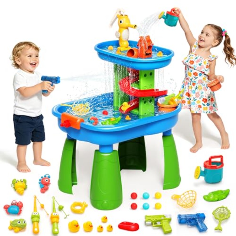 Kids Outdoor Water Play Table - طاولة مائية خارجية للأطفال من 3-8