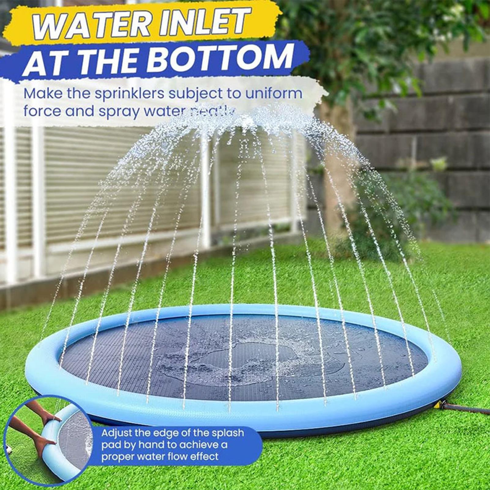 Sprinkler Splash Pad - سجادة لعب للأطفال مع رشاشات مياه،