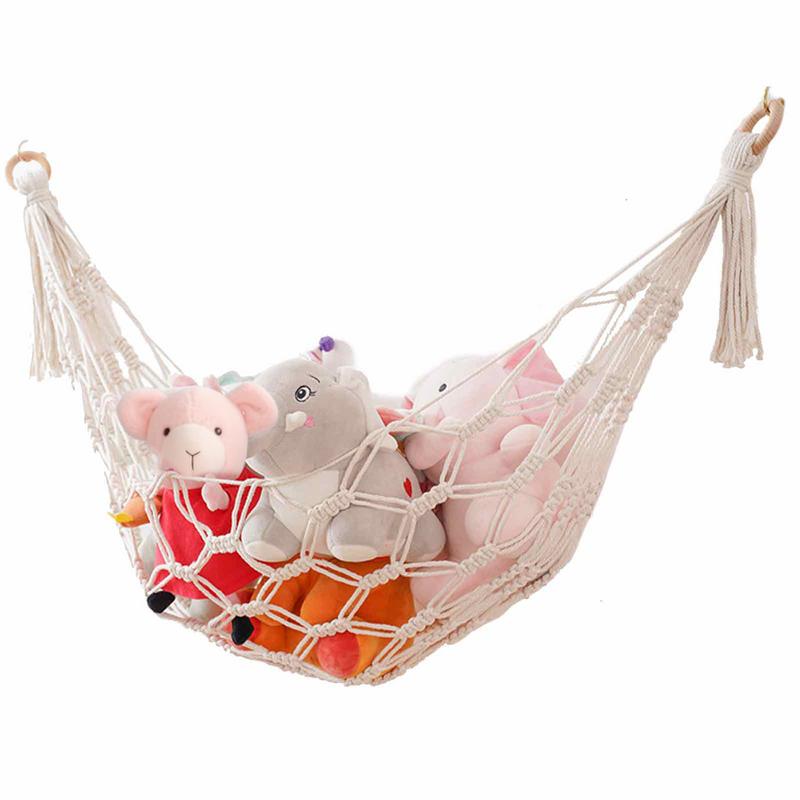 Kids Outdoor Hammock - مكرامي أرجوحة شبكة تخزين الألعاب ،