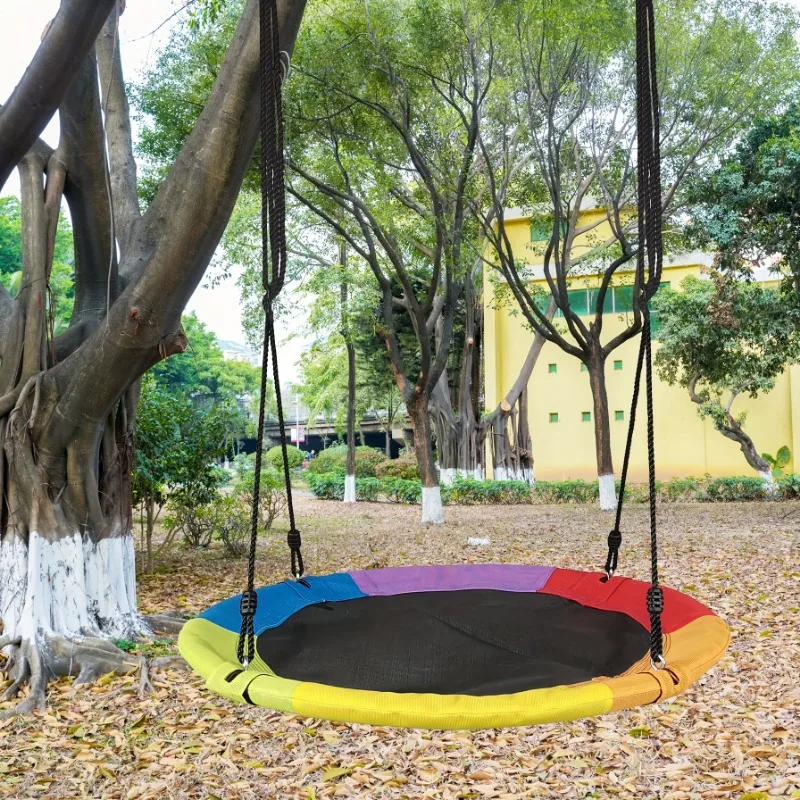 أرجوحة أطفال دائرية من قماش أك - مراجعة Kids Outdoor Hammock وسعره