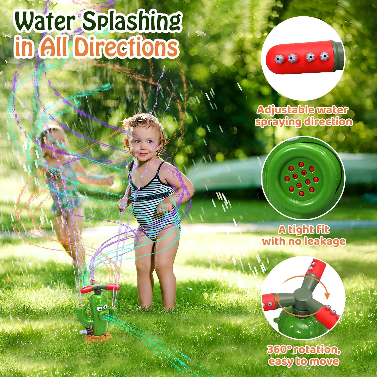 لعبة رش الماء على شكل صبار، مر - مراجعة Sprinkler Splash Pad وسعره