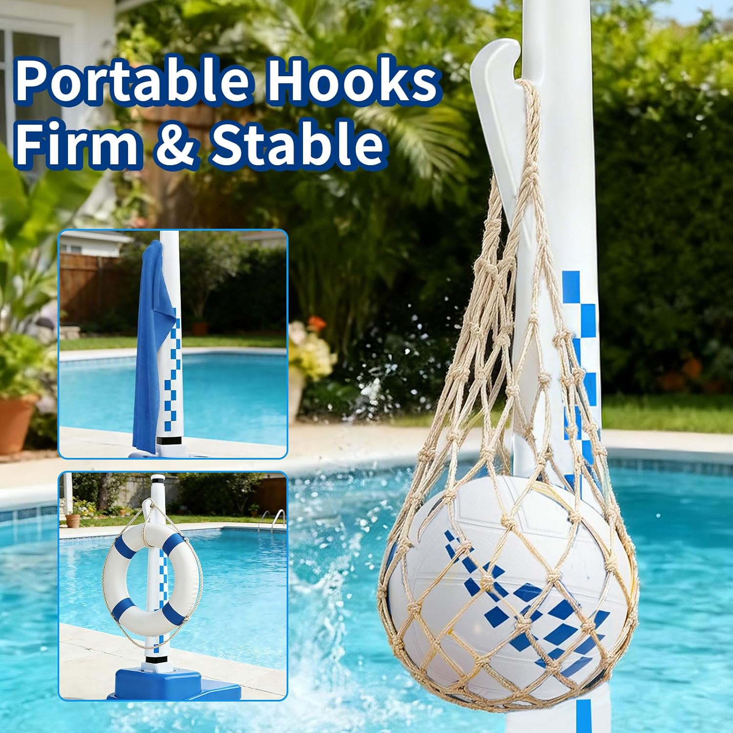 نظام شبكة كرة الطائرة المائية  - مراجعة Kids Outdoor Volleyball Net وسعره