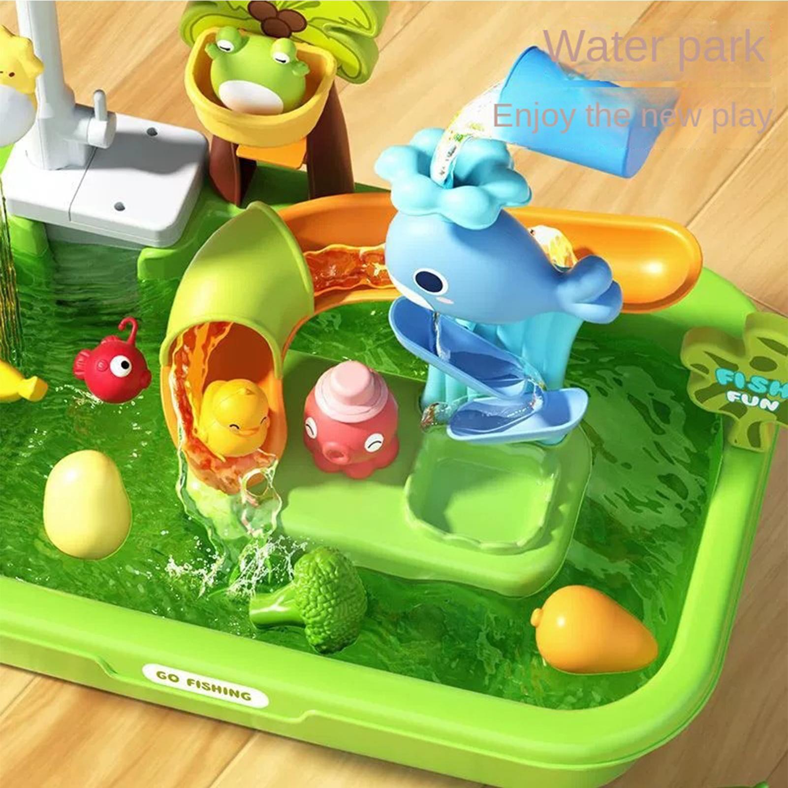 ألعاب مطبخ الأطفال الكهربائية  - مراجعة Kids Outdoor Water Play Table وسعره