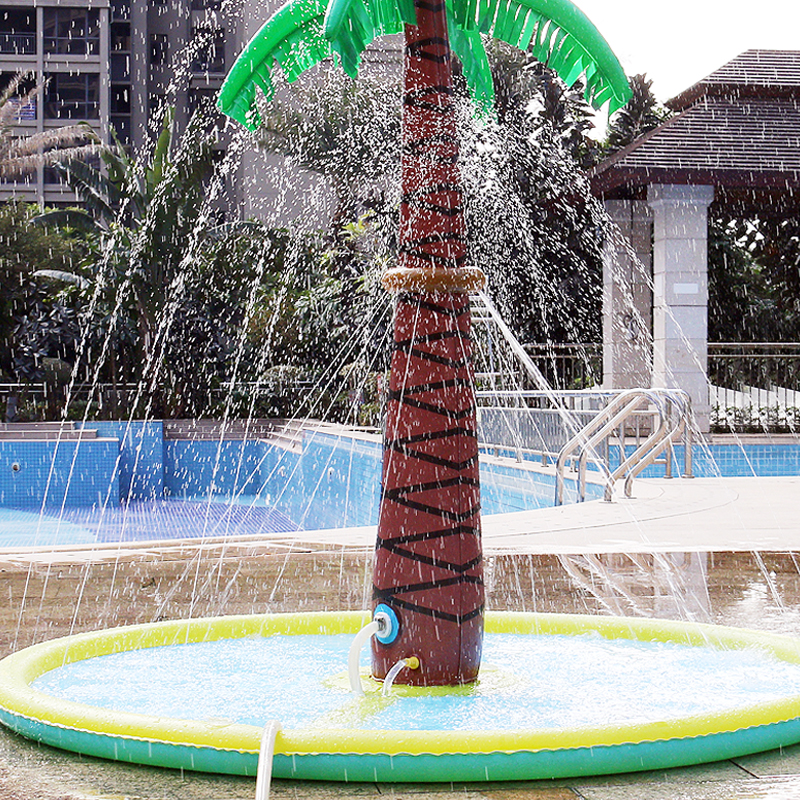 بساط رشاش مياه قابل للنفخ على  - مراجعة Sprinkler Splash Pad وسعره