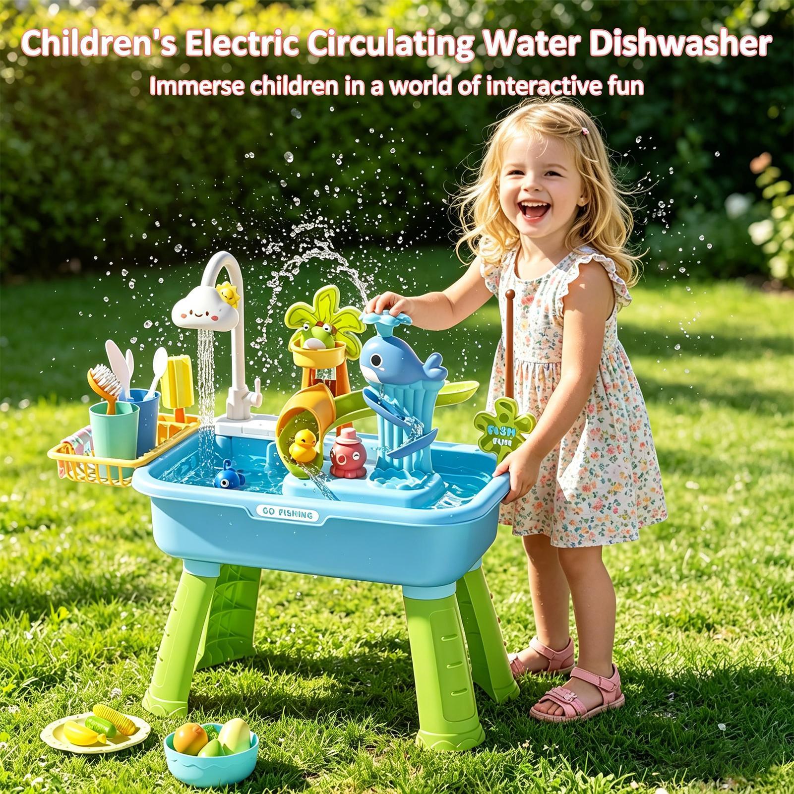 ألعاب مطبخ الأطفال الكهربائية، - مراجعة Kids Outdoor Water Play Table وسعره