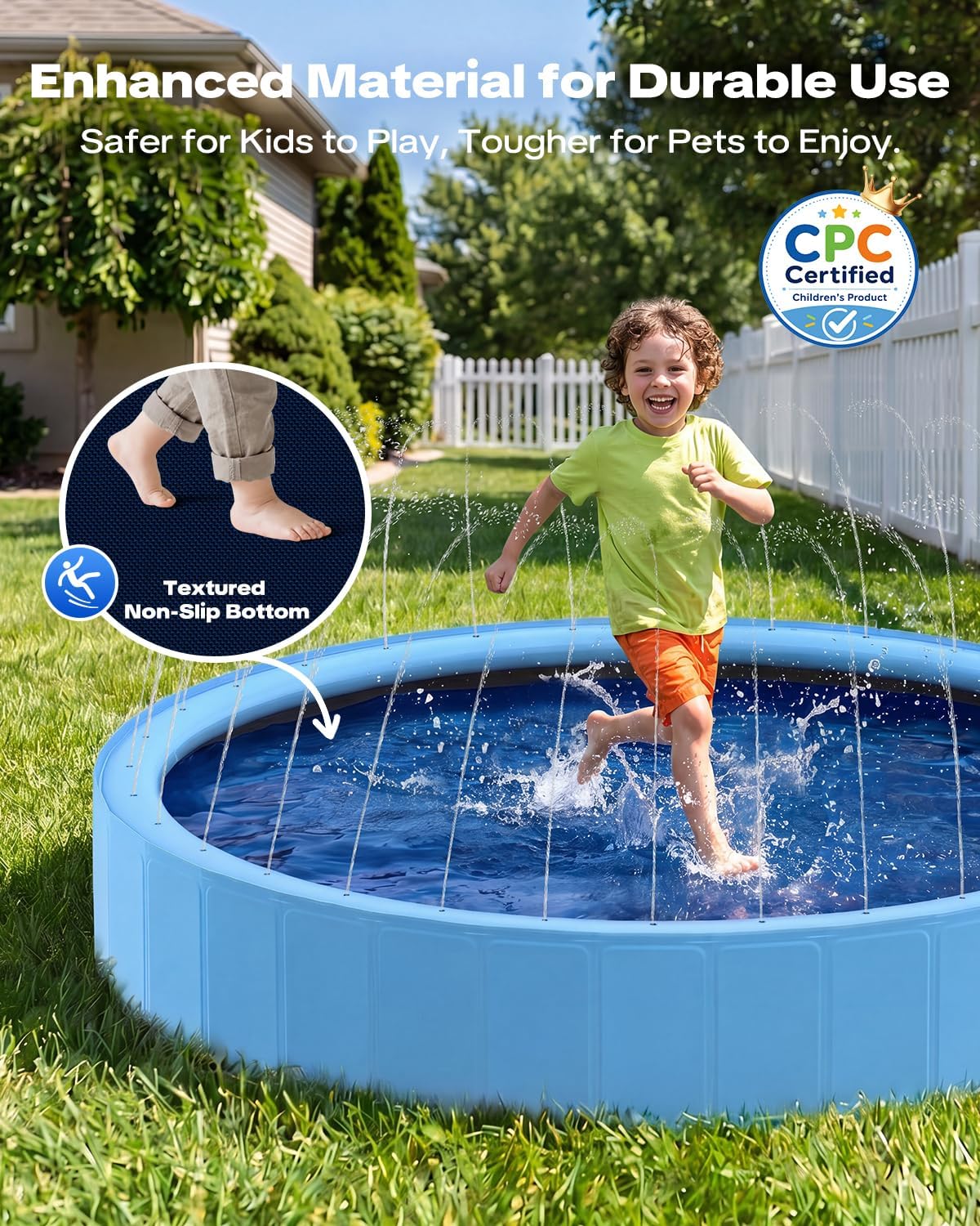 حوض رش مائي كبير الحجم من مادة - مراجعة Sprinkler Splash Pad وسعره