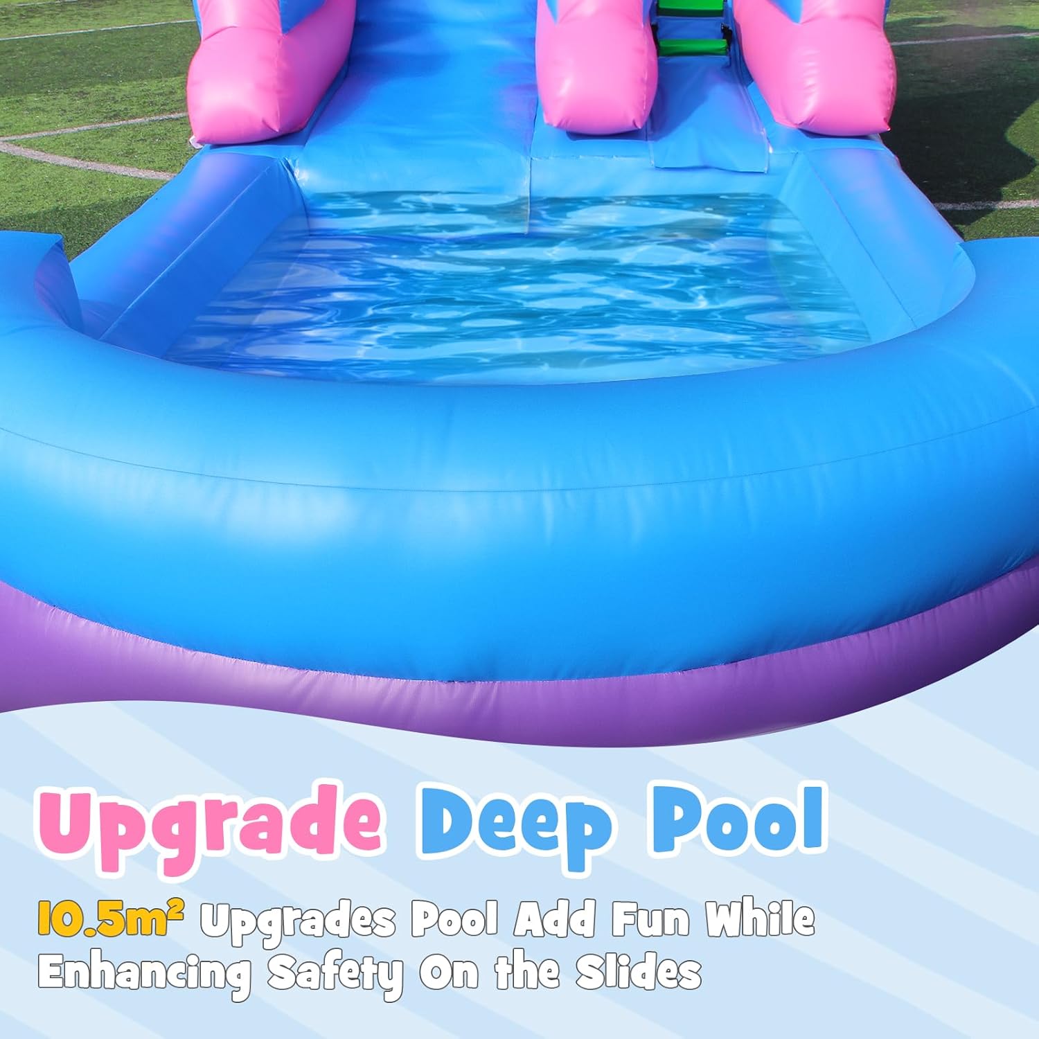 زحليقة مائية قابلة للنفخ بطول  - مراجعة Kids Outdoor Park وسعره