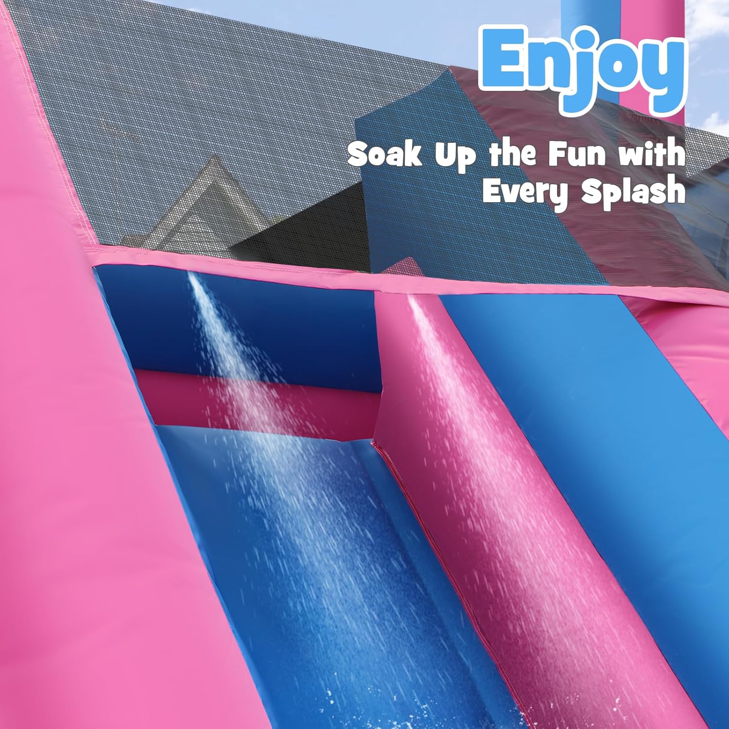 زحليقة مائية قابلة للنفخ بطول  - مراجعة Kids Outdoor Park وسعره