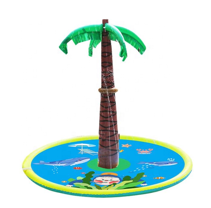 بساط رشاش مياه قابل للنفخ على  - مراجعة Sprinkler Splash Pad وسعره