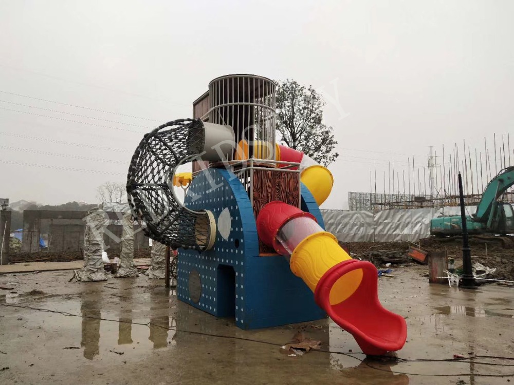 2018 جديد CE معتمد مدينة موضوع - مراجعة Kids Outdoor Gym Equipment وسعره