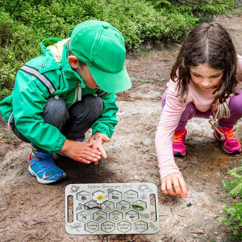 لوح زبال للأطفال ، لعبة خشبية  - مراجعة Kids Outdoor Scavenger Hunt وسعره