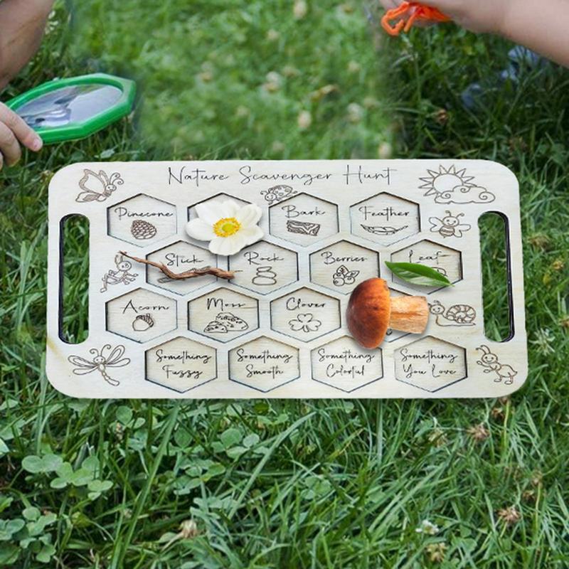 لوح زبال للأطفال ، لعبة خشبية  - مراجعة Kids Outdoor Scavenger Hunt وسعره