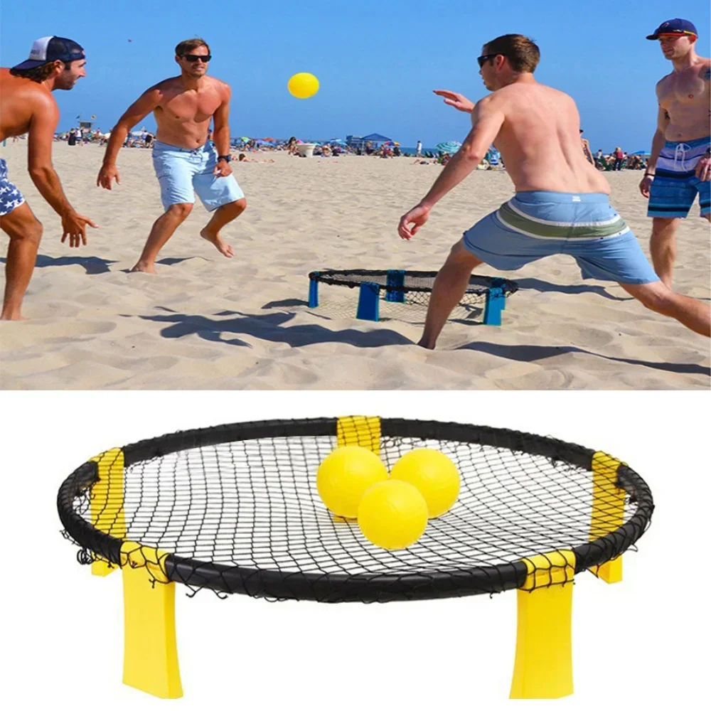 مجموعة لعبة كرة الطائرة الشاطئ - مراجعة Kids Outdoor Volleyball Net وسعره