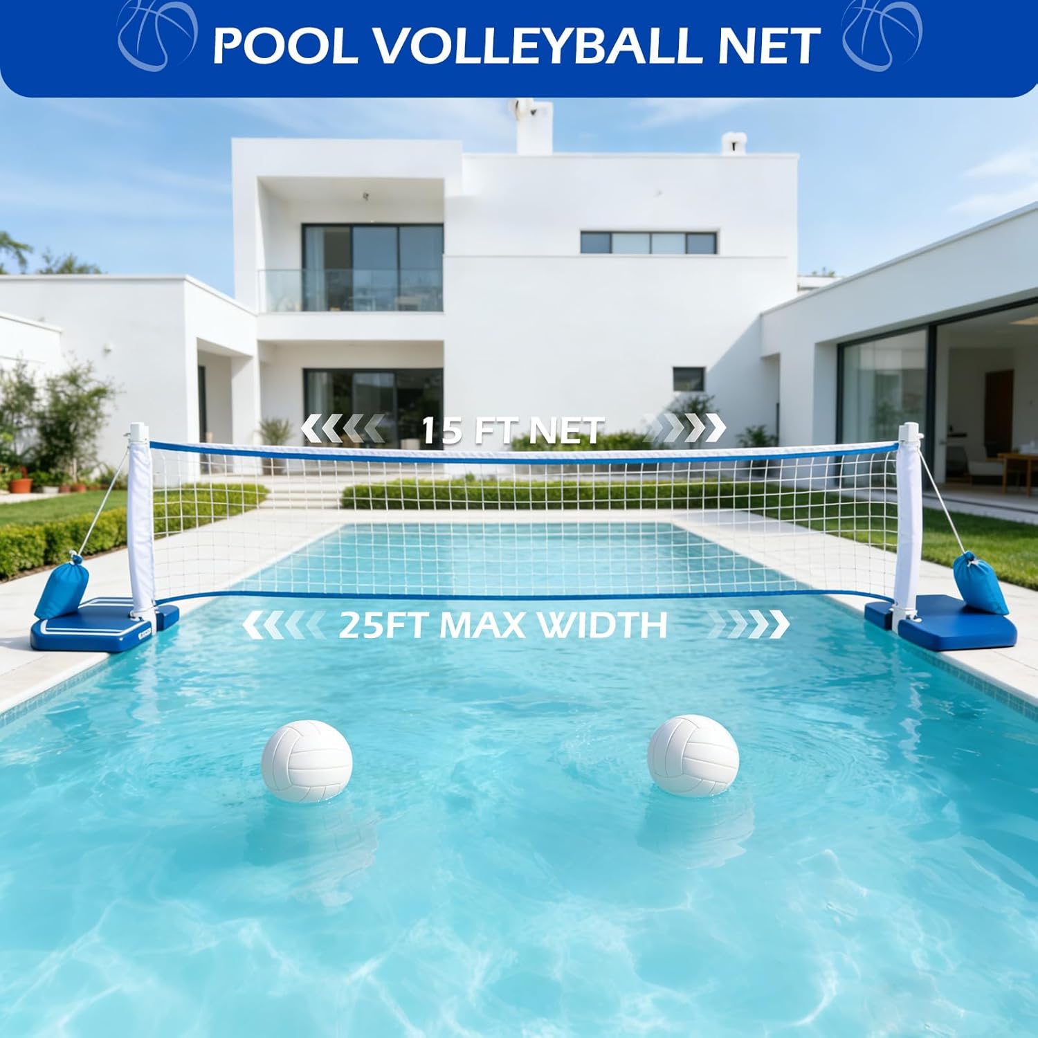 حلقة كرة سلة وشبكة كرة طائرة 2 - مراجعة Kids Outdoor Volleyball Net وسعره
