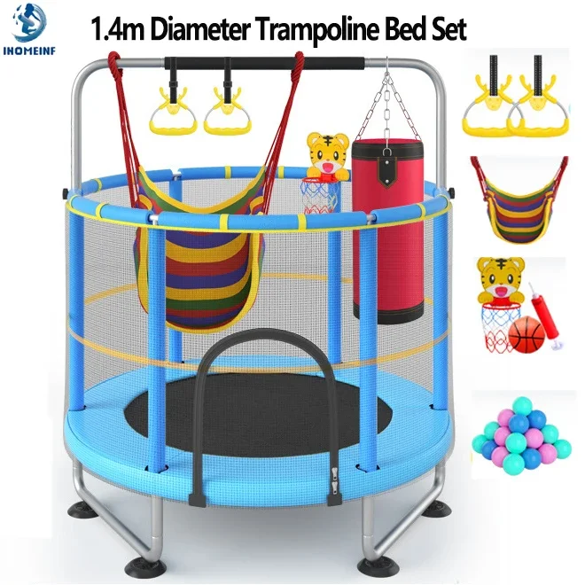 55 بوصة الترامبولين طقم سرير f - مراجعة Kids Outdoor Trampoline وسعره