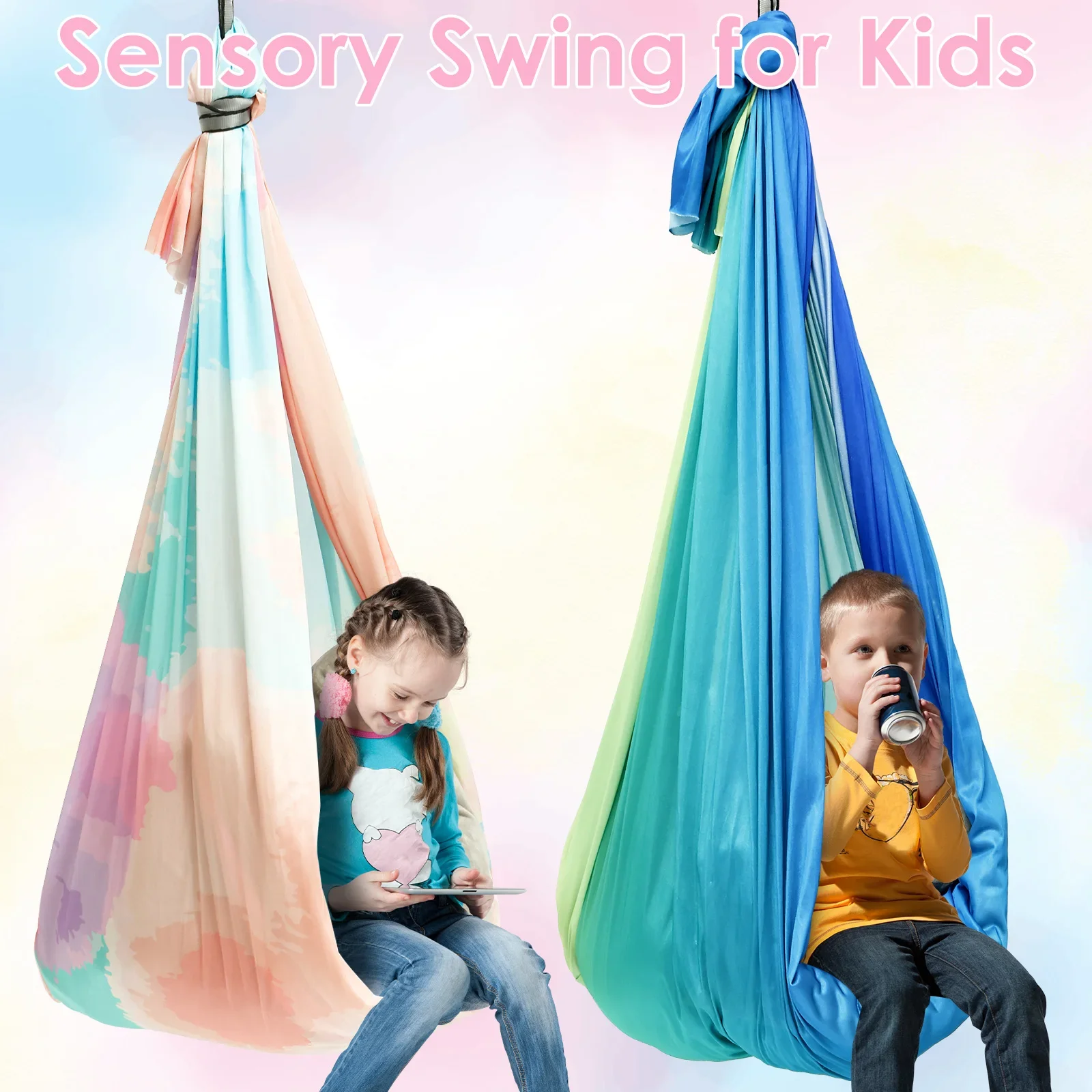 أرجوحة حسية مريحة للأطفال تتحم - مراجعة Kids Outdoor Hammock وسعره