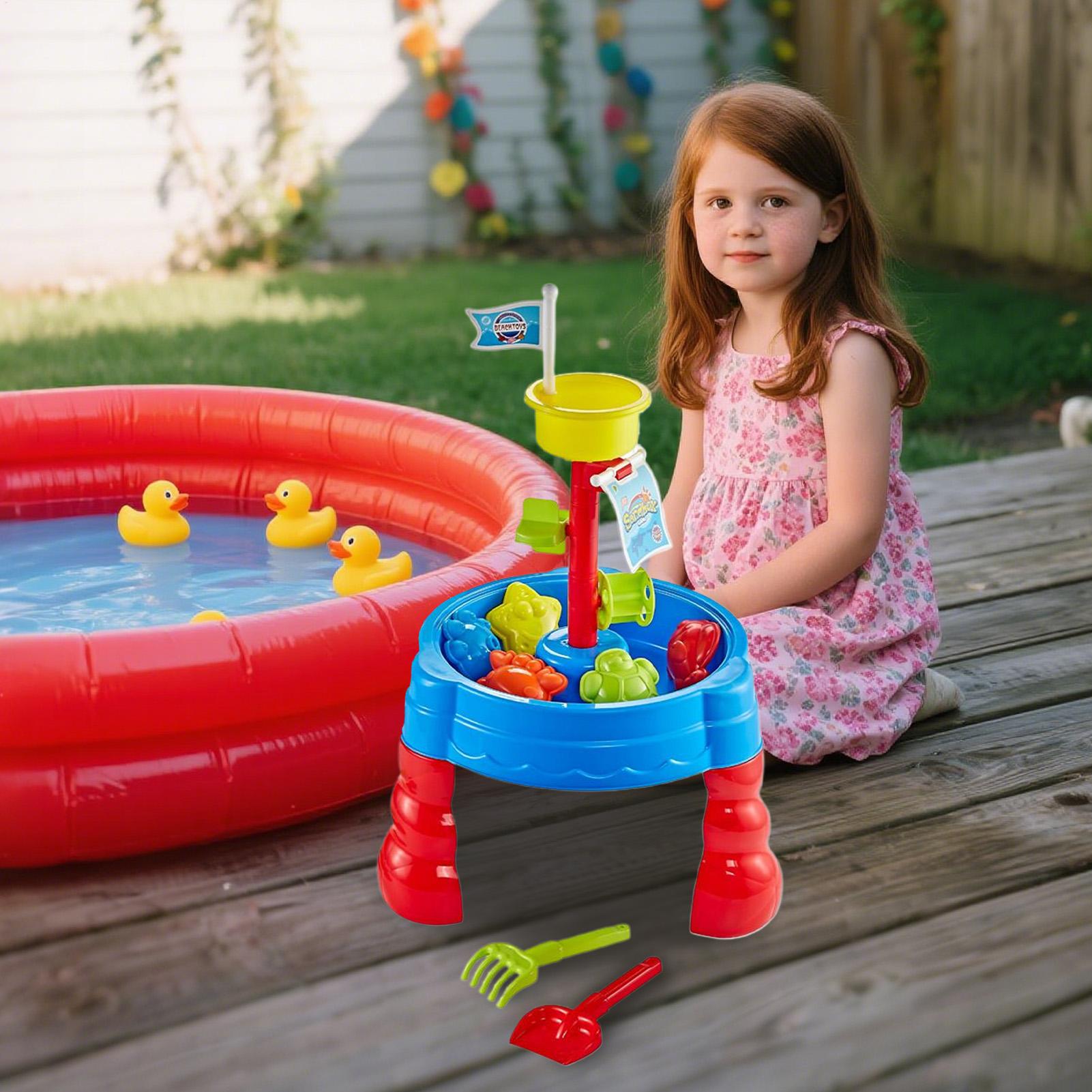 طاولة لعب مائية لطاولة الرمل و - مراجعة Kids Outdoor Water Play Table وسعره