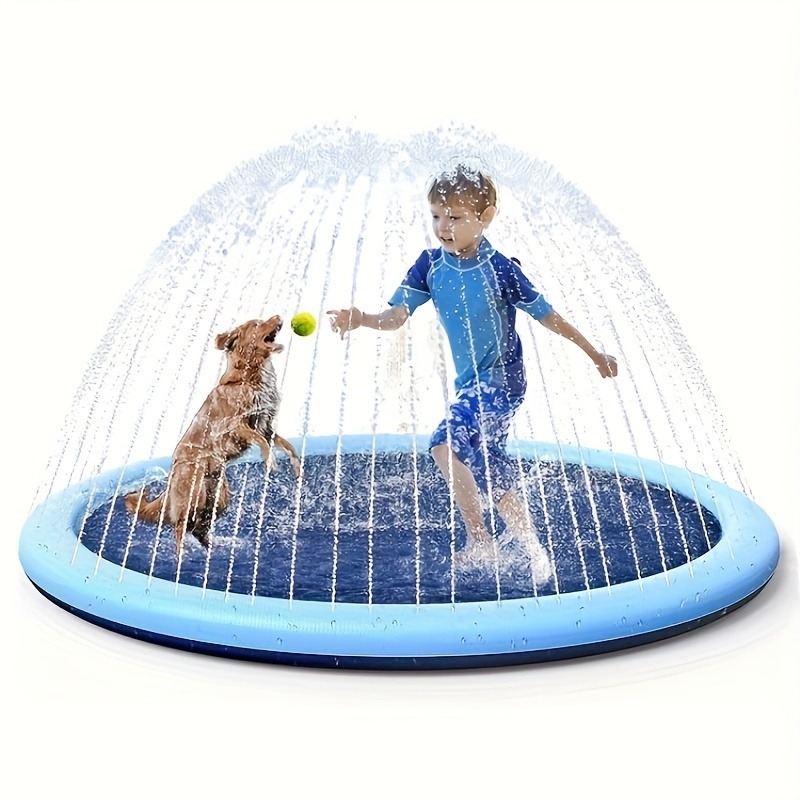 حصيرة رش الماء القابلة للنفخ ا - مراجعة Sprinkler Splash Pad وسعره
