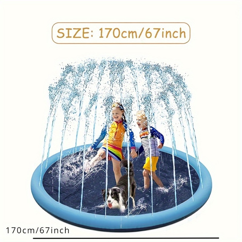 حصيرة رش الماء القابلة للنفخ ا - مراجعة Sprinkler Splash Pad وسعره