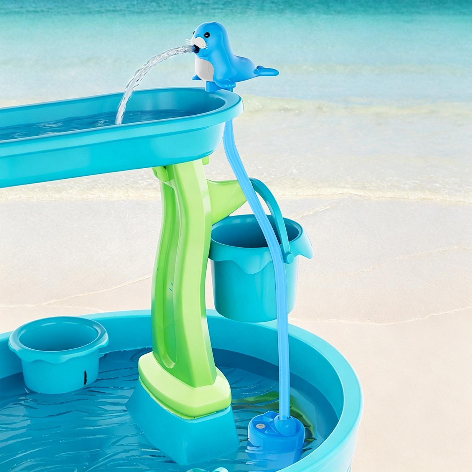 مضخة رش ماء قابلة لإعادة الشحن - مراجعة Kids Outdoor Water Play Table وسعره