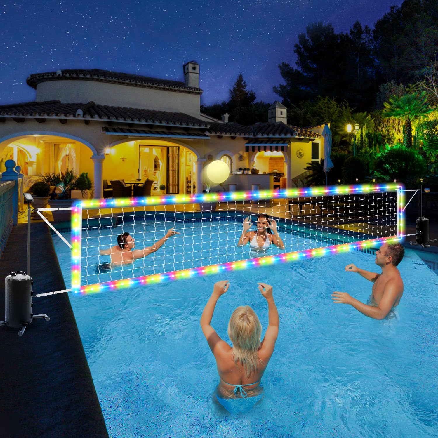شبكة كرة طائرة مائية قابلة للت - مراجعة Kids Outdoor Volleyball Net وسعره