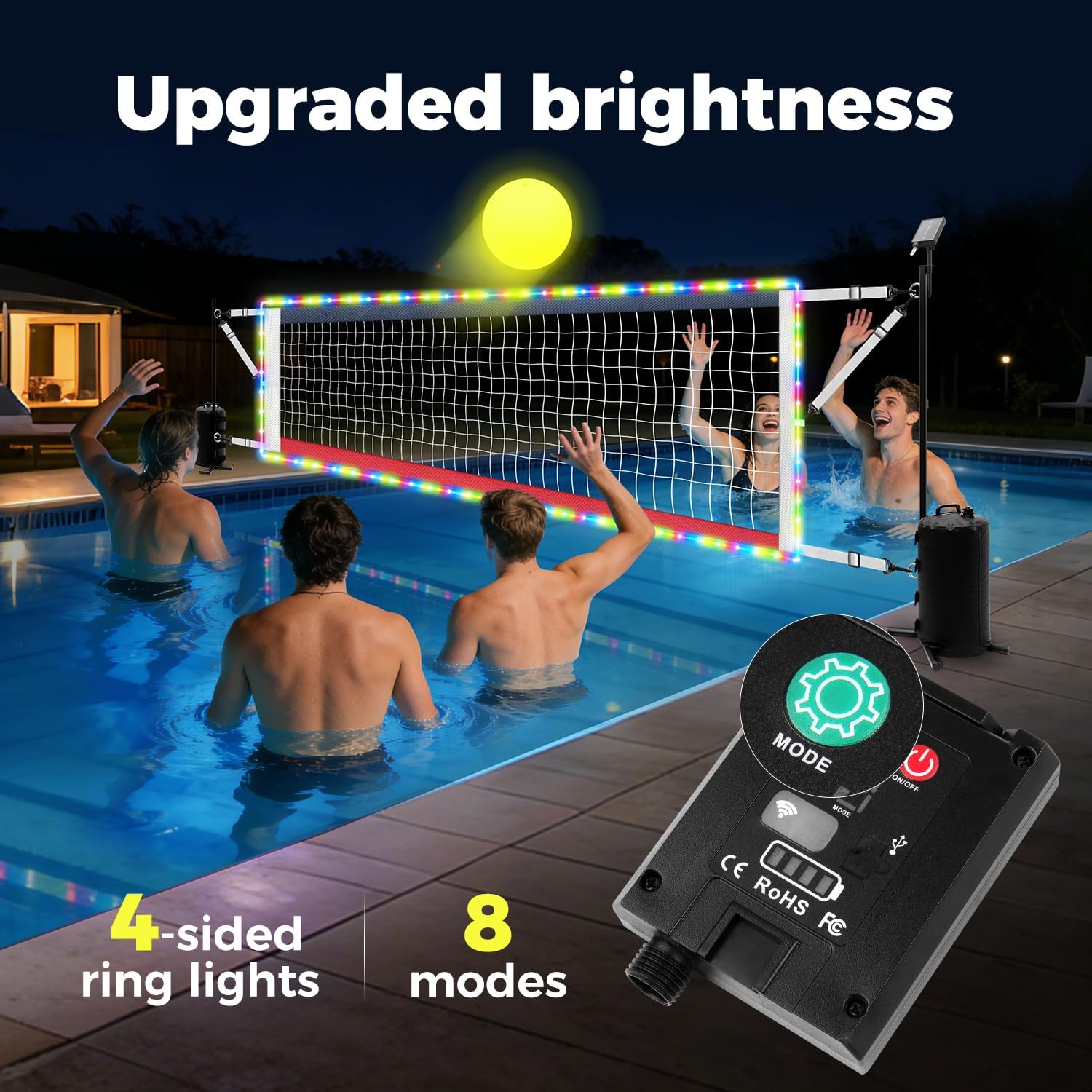 شبكة كرة طائرة مائية قابلة للت - مراجعة Kids Outdoor Volleyball Net وسعره