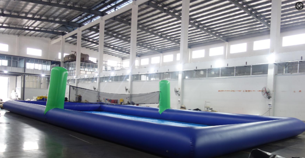 شبكة كرة طائرة مائية صيفية زرق - مراجعة Kids Outdoor Volleyball Net وسعره