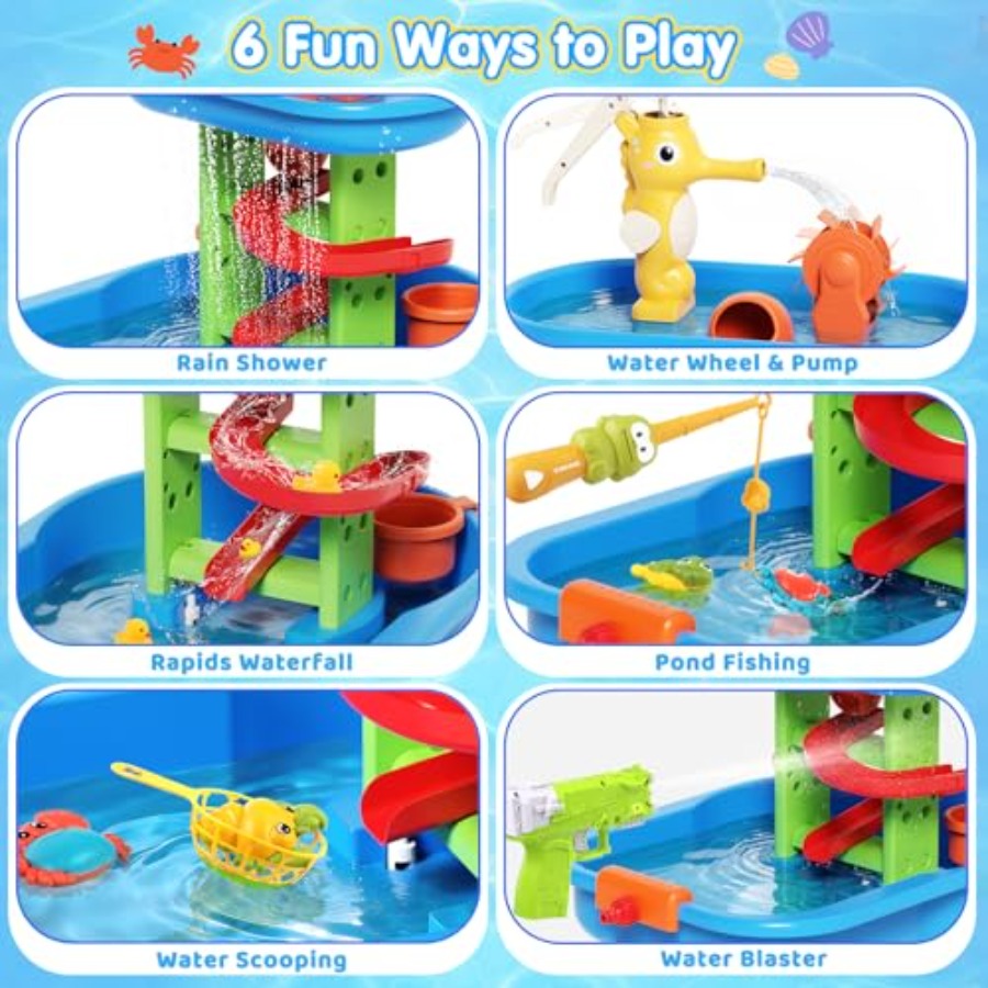 طاولة مائية خارجية للأطفال من  - مراجعة Kids Outdoor Water Play Table وسعره