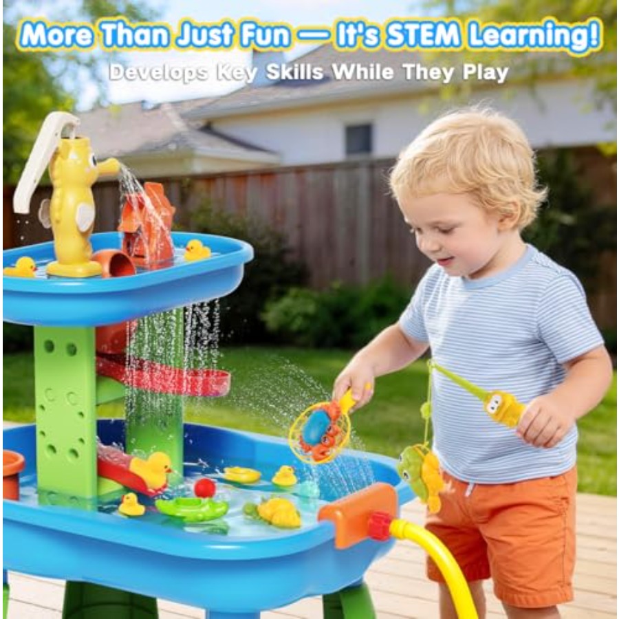 طاولة مائية خارجية للأطفال من  - مراجعة Kids Outdoor Water Play Table وسعره