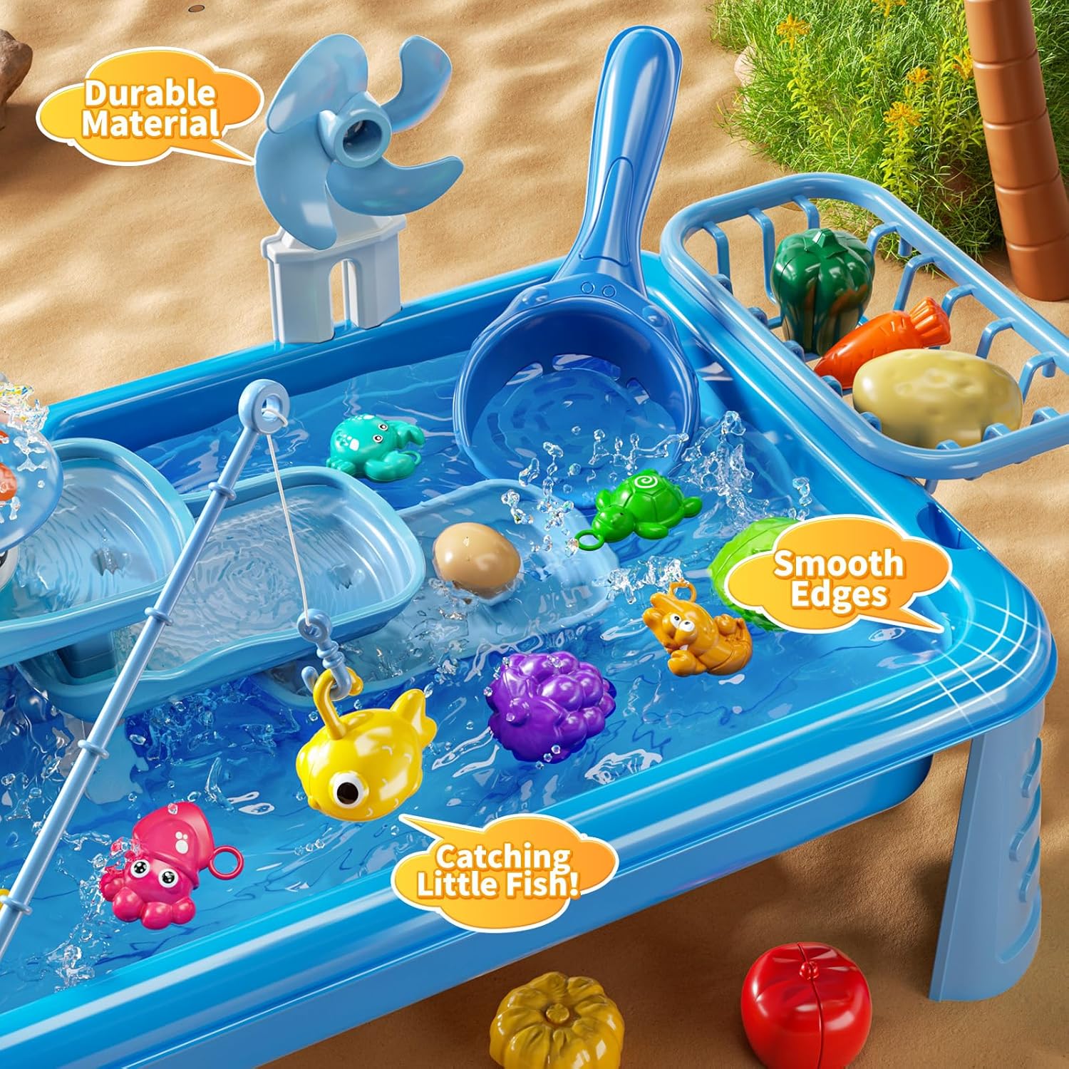 طاولة ماء للعب الأطفال مع حوض  - مراجعة Kids Outdoor Water Play Table وسعره