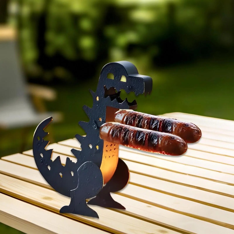 أطفال ديناصور شكل هوت دوج شواء - مراجعة Kids Outdoor Bbq وسعره