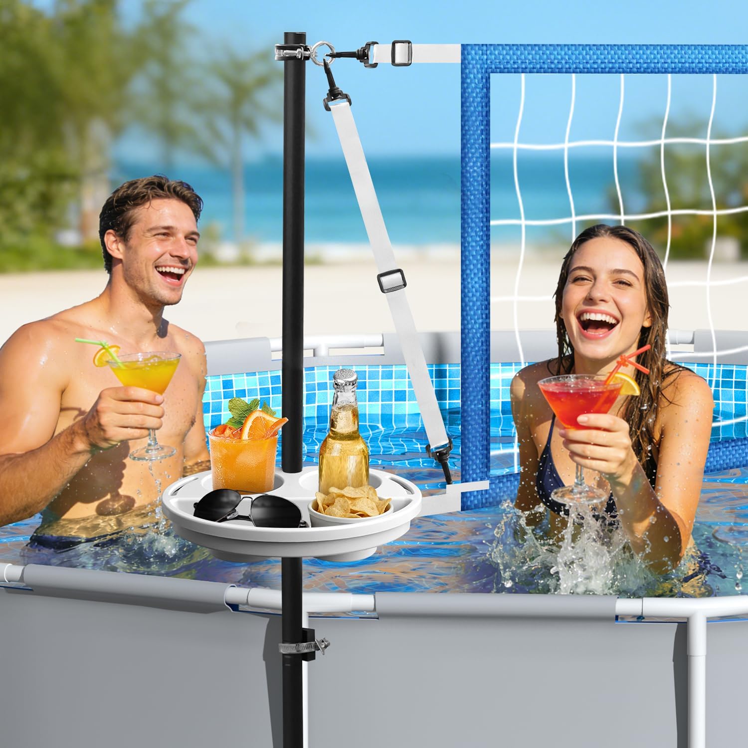 مجموعة شبكة كرة الطائرة للمساب - مراجعة Kids Outdoor Volleyball Net وسعره